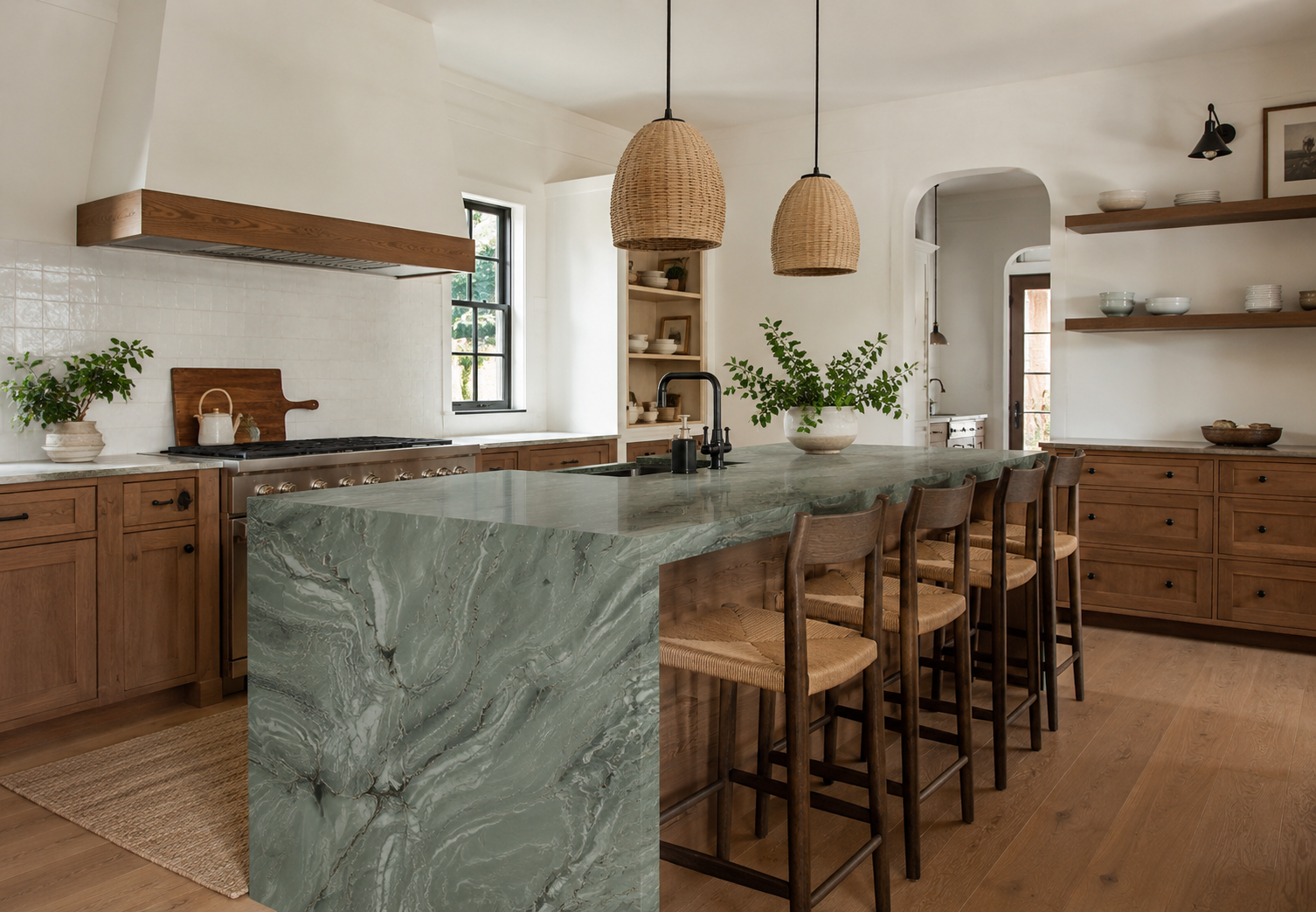 Kitchen with Jadore quartzite